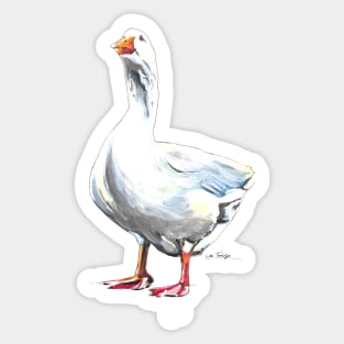 White Goose Sticker